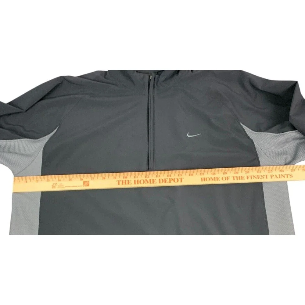 Nike Golf 1/4 Zip Pullover Sweatshirt, Clima Fit, Black w/ Gray, Men’s Size XL